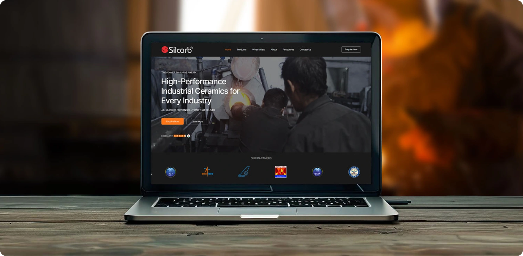 Silcarb homepage design developed by the best digital marketing company in bangalore