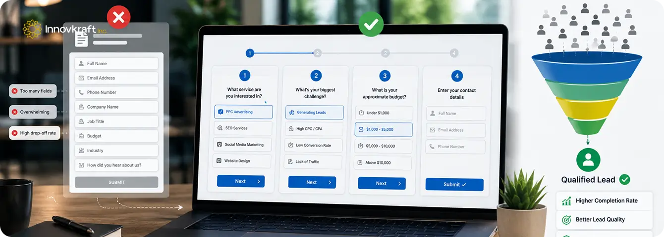 Replace Long Forms with Multi-Step Lead Funnels