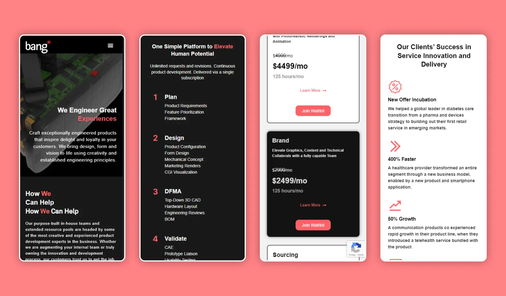 User interface/user experience design