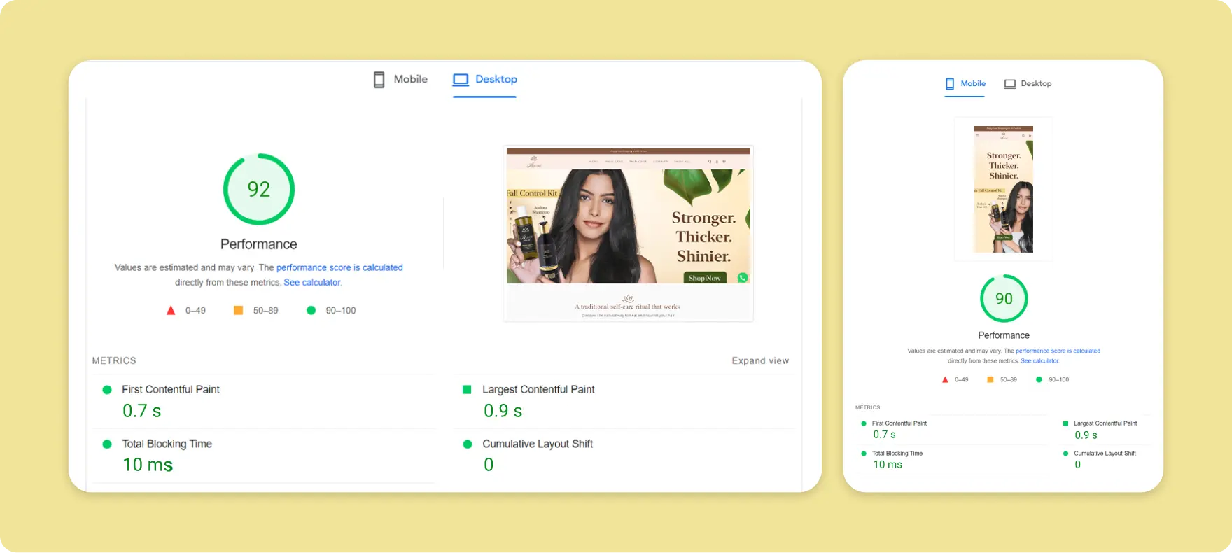 User interface design